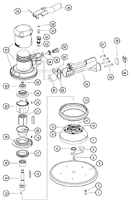 Page A Diagram and Parts List for 10763  Dynabrade Sander Polisher