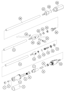 Page A Diagram and Parts List for 10851  Dynabrade Compressor