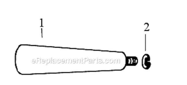 Side Handle Diagram and Parts List for 11462  Dynabrade Bandfile
