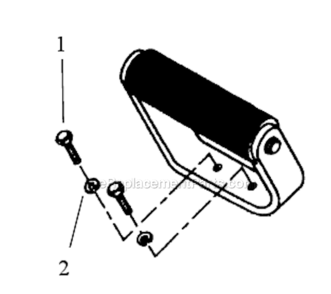 Top Handle Diagram and Parts List for 11476  Dynabrade Bandfile