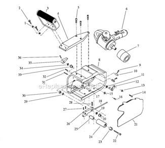 Part Location Diagram of 95311 Dynabrade Screw