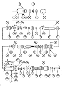 Page A Diagram and Parts List for 12201  Dynabrade Grinder