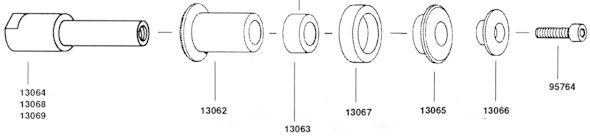Part Location Diagram of 94507 Dynabrade Dynacushion 5/8"