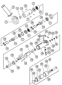 Page A Diagram and Parts List for 13200  Dynabrade Sander Polisher