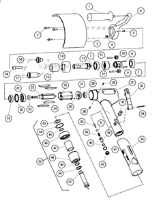 Part Location Diagram of 96264 Dynabrade Screw