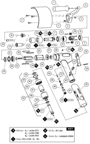 Page A Diagram and Parts List for 13410  Dynabrade Sander Polisher