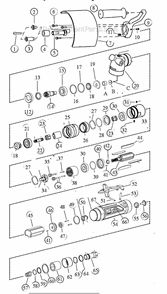 Part Location Diagram of 00001181 Dynabrade Specification Label