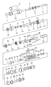 Page A Diagram and Parts List for 13512  Dynabrade Sander Polisher