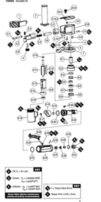 Page A Diagram and Parts List for 15302  Dynabrade Bandfile