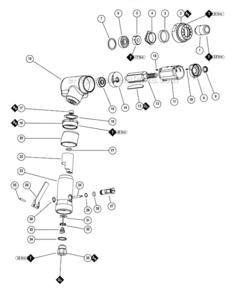 Page A Diagram and Parts List for 15331  Dynabrade Bandfile