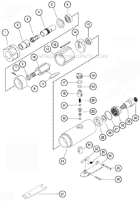 Part Location Diagram of 18430 Dynabrade Collet Insert – 3 mm