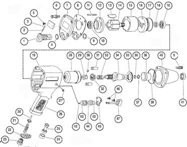 Part Location Diagram of 18710 Dynabrade Spring