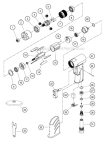 Part Location Diagram of 50126 Dynabrade Back-up Pad-3"