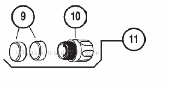 Page B Diagram and Parts List for 21020  Dynabrade Sander Polisher