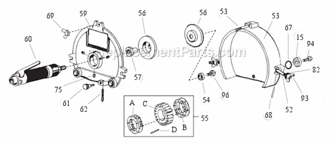 Part Location Diagram of 30254 Dynabrade Toggle Bolt