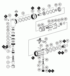 Part Location Diagram of 58585 Dynabrade PLUNGER