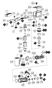 Page A Diagram and Parts List for 40321  Dynabrade Bandfile