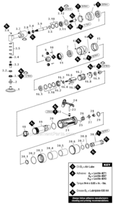 Page A Diagram and Parts List for 49410  Dynabrade Sander Polisher