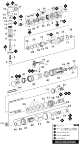 Page A Diagram and Parts List for 49425  Dynabrade Grinder