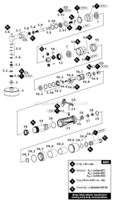 Page A Diagram and Parts List for 49440  Dynabrade Sander Polisher