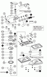 Section_1 Diagram and Parts List for 58512  Dynabrade Sander