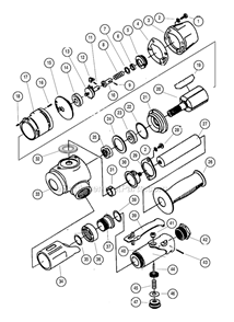 Part Location Diagram of 07124 Dynabrade Governor Cage