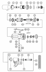 Part Location Diagram of 96394 Dynabrade Vacuum Cuff