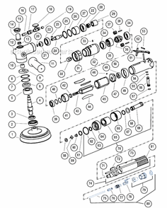 Page A Diagram and Parts List for 51479  Dynabrade Sander Polisher