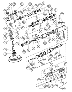 Page A Diagram and Parts List for 51602  Dynabrade Sander Polisher
