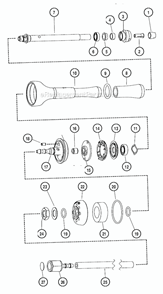 Page A Diagram and Parts List for 51810  Dynabrade Grinder