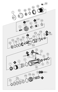 Part Location Diagram of 51849 Dynabrade HOUSING