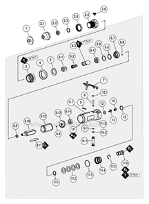 Page A Diagram and Parts List for 51817  Dynabrade Router