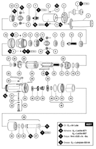 Page A Diagram and Parts List for 52061  Dynabrade Sander Polisher
