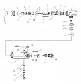 Part Location Diagram of 50143 Dynabrade Pad