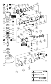 Part Location Diagram of 50098 Dynabrade 3" Guard Assembly
