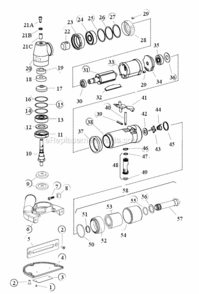 Part Location Diagram of 96403 Dynabrade Label