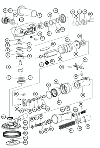 Part Location Diagram of 25256 Dynabrade Governor Housing