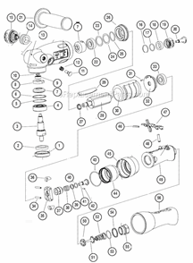 Page A Diagram and Parts List for 52656  Dynabrade Sander Polisher
