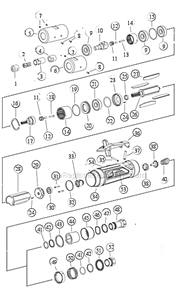 Page A Diagram and Parts List for 52684  Dynabrade Grinder