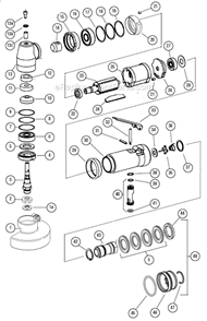 Page A Diagram and Parts List for 52712  Dynabrade Grinder