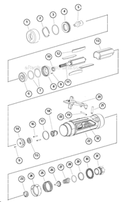 Part Location Diagram of 53610 Dynabrade Adapter