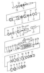 Page A Diagram and Parts List for 52721  Dynabrade Grinder