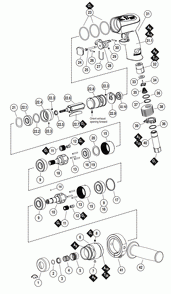 Section 1 Diagram and Parts List for 53472  Dynabrade Drill