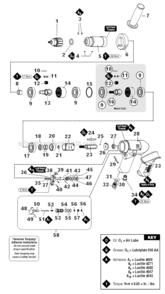 Page A Diagram and Parts List for 53094  Dynabrade Drill