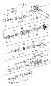 Page A Diagram and Parts List for 53143  Dynabrade Drill