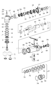 Part Location Diagram of 54029 Dynabrade Soft Locking-Type Sanding Head