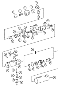 Page A Diagram and Parts List for 53811  Dynabrade Grinder