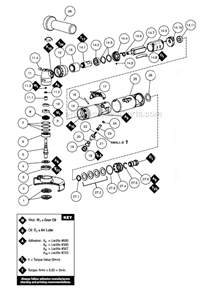 Part Location Diagram of 02046 Dynabrade HOUSING ASSEMBLY