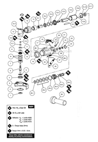 Page A Diagram and Parts List for 54767  Dynabrade Grinder