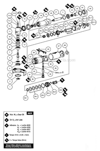 Page A Diagram and Parts List for 54793  Dynabrade Grinder